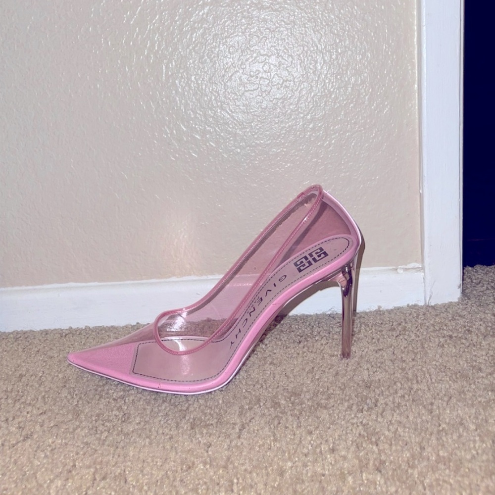 Clear Pink Givenchy high heels size 381/2 !